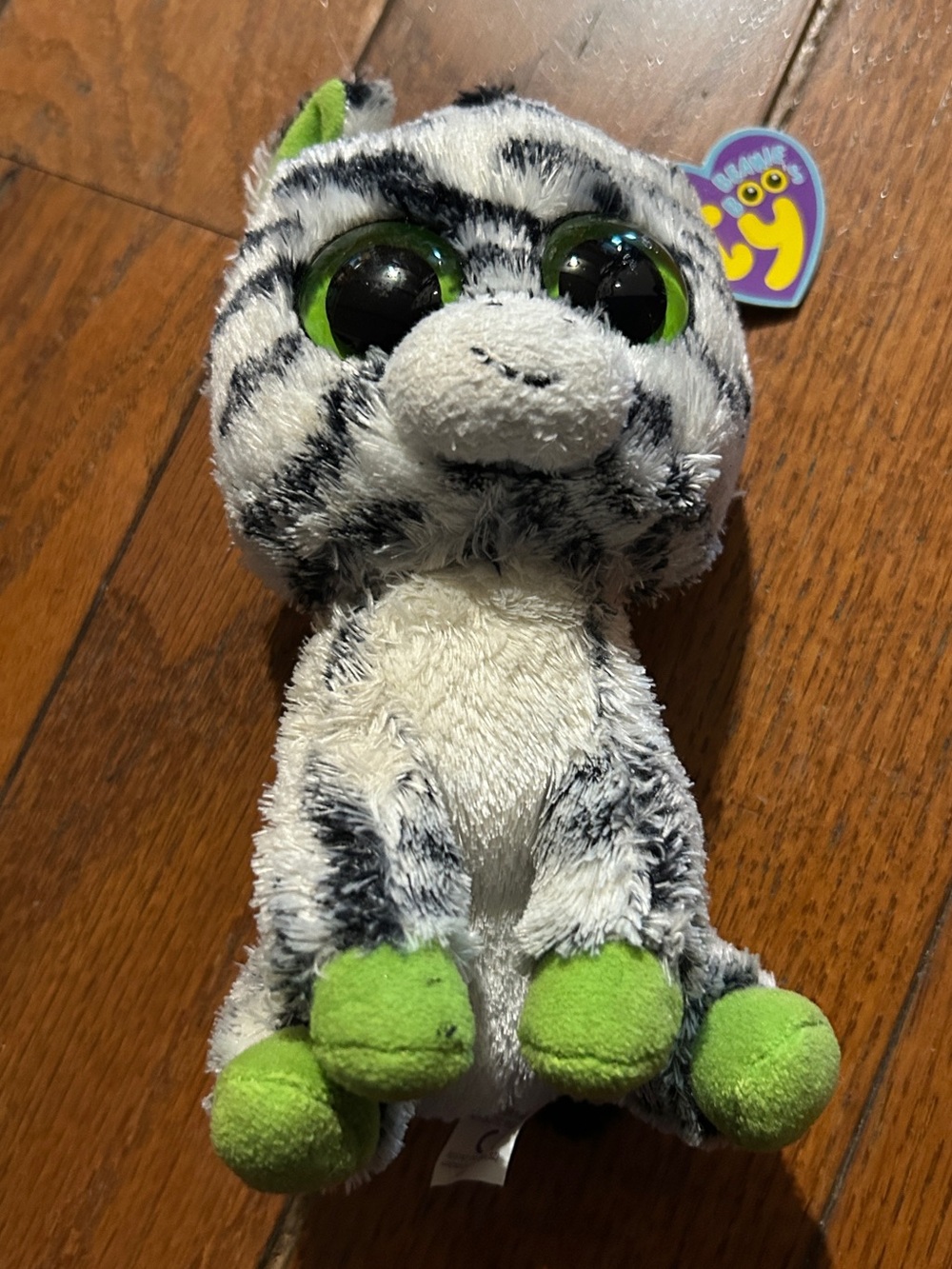Ty Beanie Boos Zig-Zag the Zebra (tags)